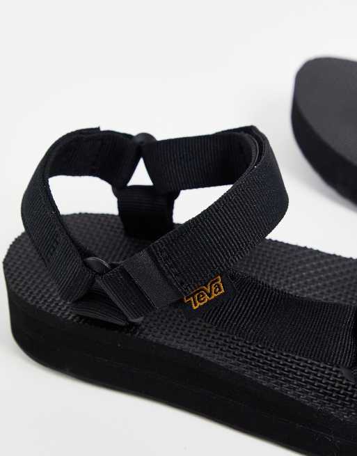 Teva – Universal Midform – Sandalen in Schwarz mit dicker Sohle, 4 von 4