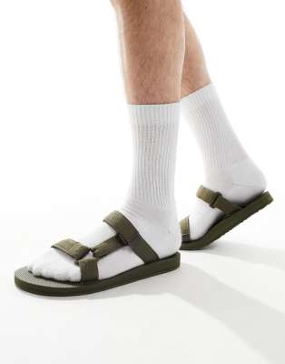 Teva Universal slider in dark olive-Green