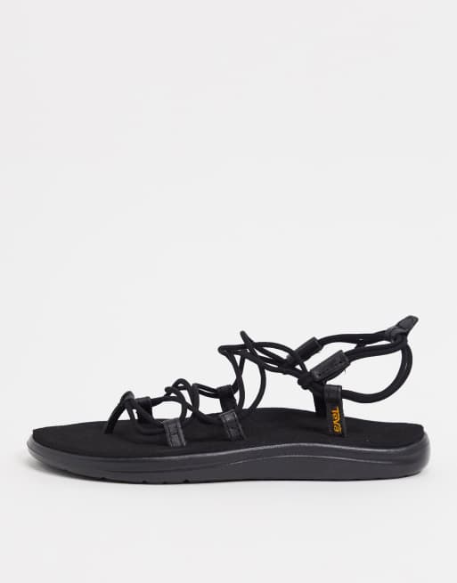 Teva Voya Infinity lace-up sandals in black