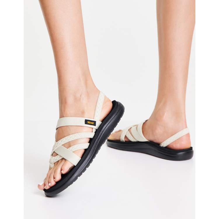 Teva Voya Zillesa strappy sandals in white ASOS