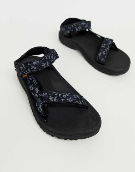 Teva Winsted tech sandals in navy print ASOS