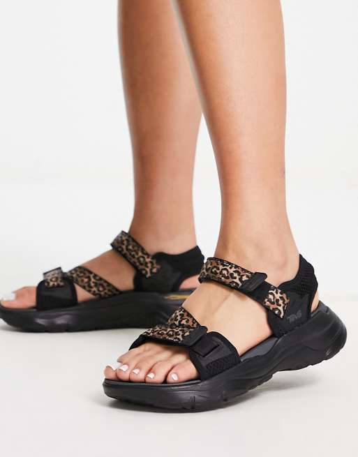 Teva Zymic chunky sandals in leopard mix ASOS