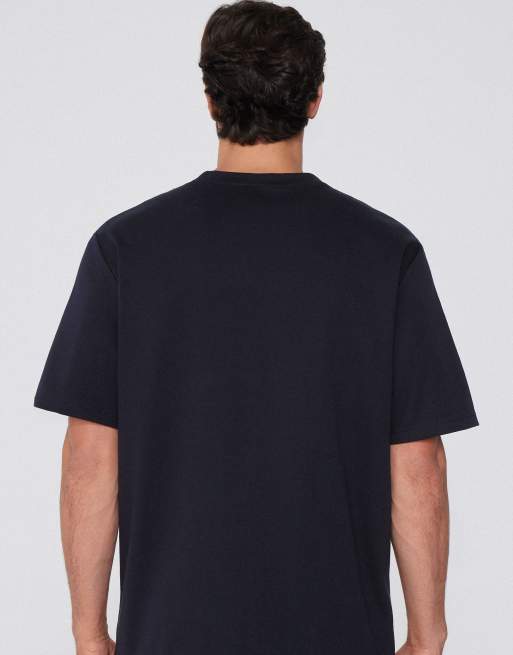 Tezenis 100% heavy cotton round neck t-shirt in dark blue, 2 of 5