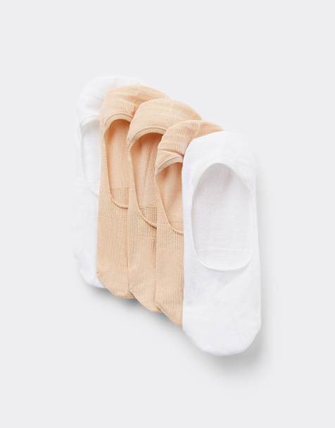 Tezenis 5 pairs of cotton shoe liners in multicolor - view 1