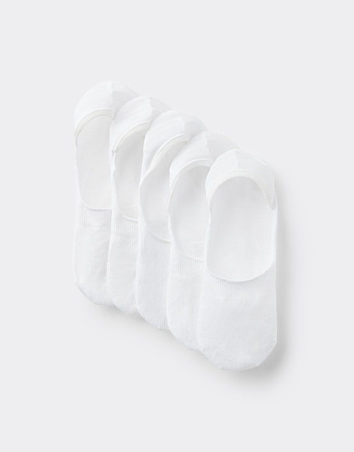 Tezenis 5 pairs of cotton shoe liners in white , 2 of 3