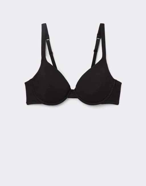 Tezenis Athens cotton push-up bra in black, 5 of 5