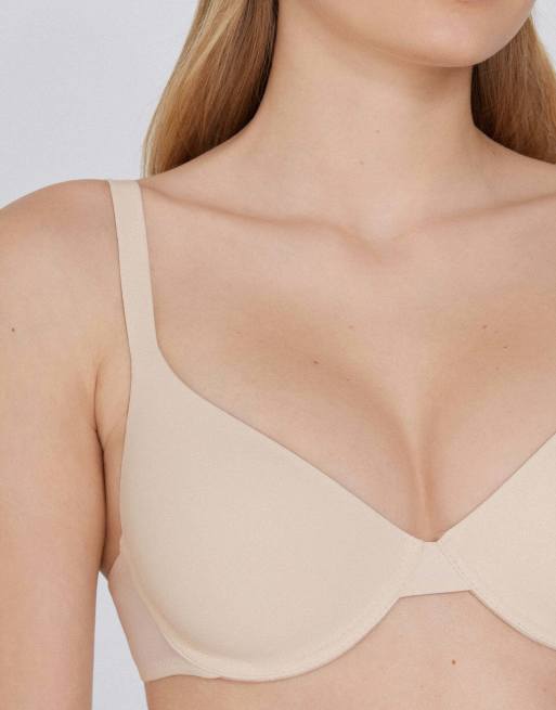Tezenis Athens microfibre push-up bra in ivory, 3 of 5