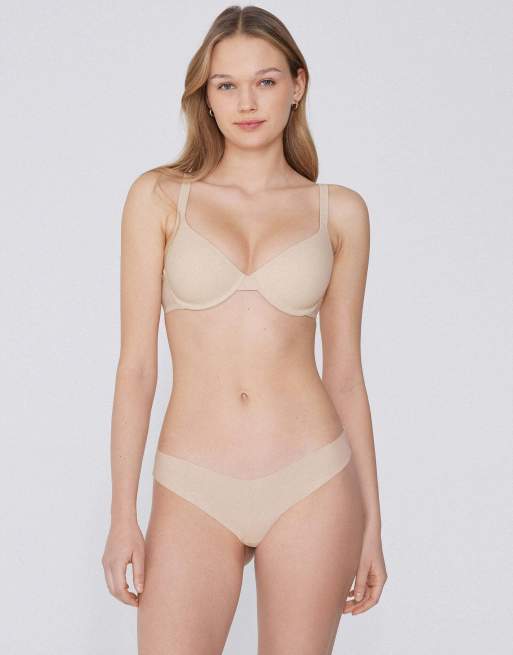 Tezenis Athens microfibre push-up bra in ivory, 4 of 5