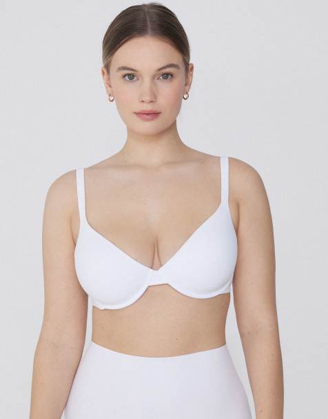 Tezenis Athens microfibre push-up bra in white - view 1