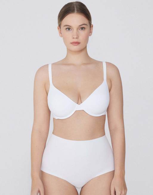 Tezenis Athens microfibre push-up bra in white, 3 of 5