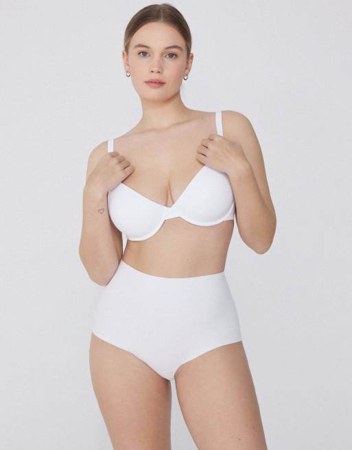Tezenis Athens microfibre push-up bra in white, 4 of 5