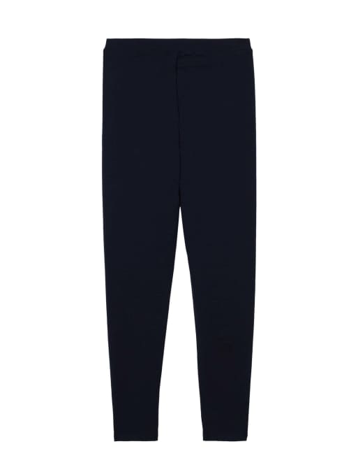 Tezenis Basic cotton leggings in absolute blue, 6 of 6