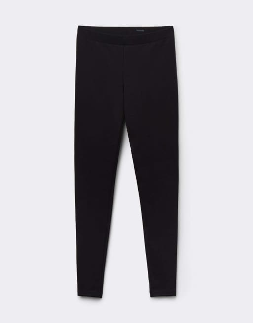 Tezenis Basic cotton leggings in black, 5 of 6