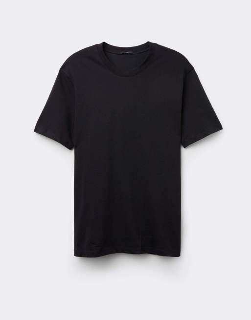 Tezenis Basic relaxed-fit cotton t-shirt in black, 5 of 6