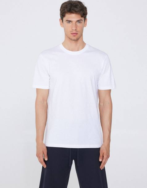 Tezenis Basic relaxed-fit cotton t-shirt in white