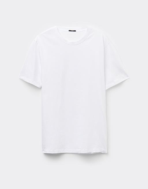 Tezenis Basic relaxed-fit cotton t-shirt in white, 5 of 6