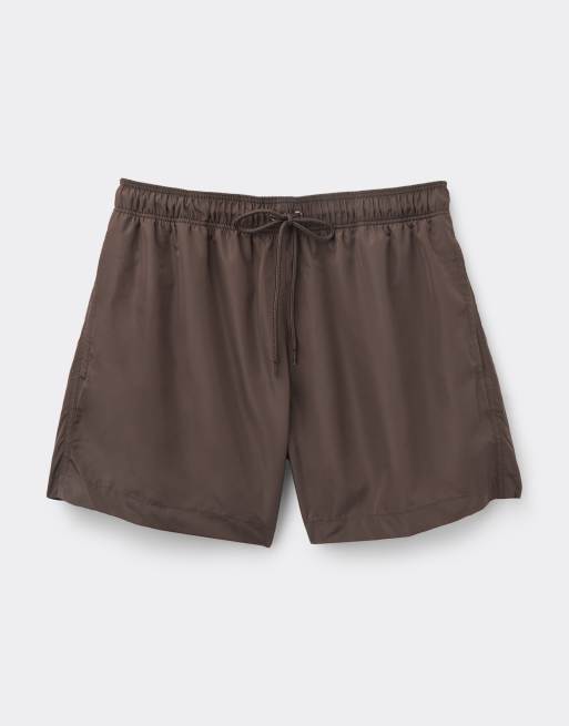 Tezenis Basic swimming shorts in marrone, 3 of 4