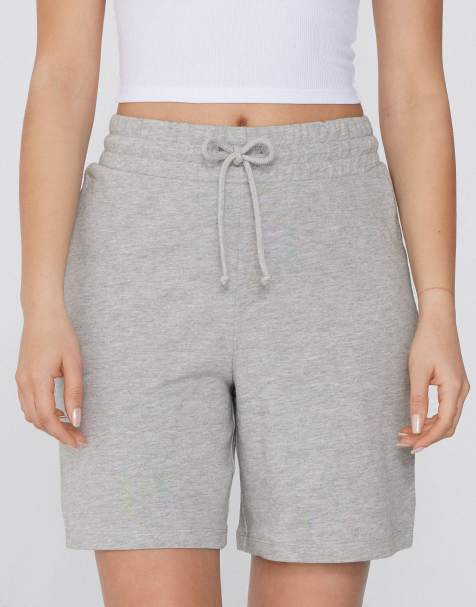 Tezenis Bermuda shorts with drawstring in mottled light grey