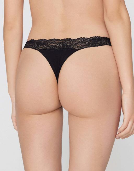 Tezenis Brazilian lace briefs in black, 2 of 5