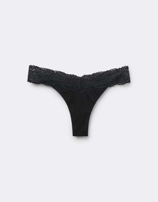 Tezenis Brazilian lace briefs in black, 5 of 5