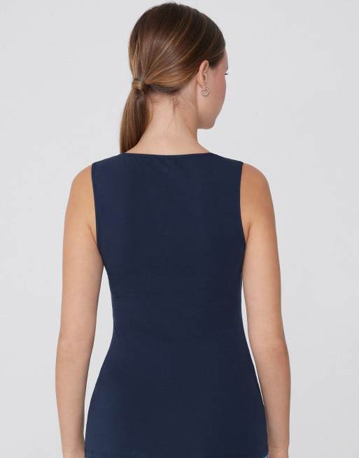 Tezenis Camisole with wide straps in absolute blue, 2 of 5