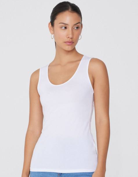 Tezenis Camisole with wide straps in white - view 1