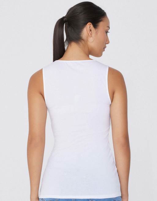 Tezenis Camisole with wide straps in white, 2 of 5