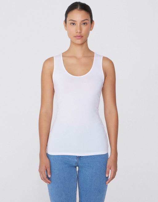 Tezenis Camisole with wide straps in white, 3 of 5