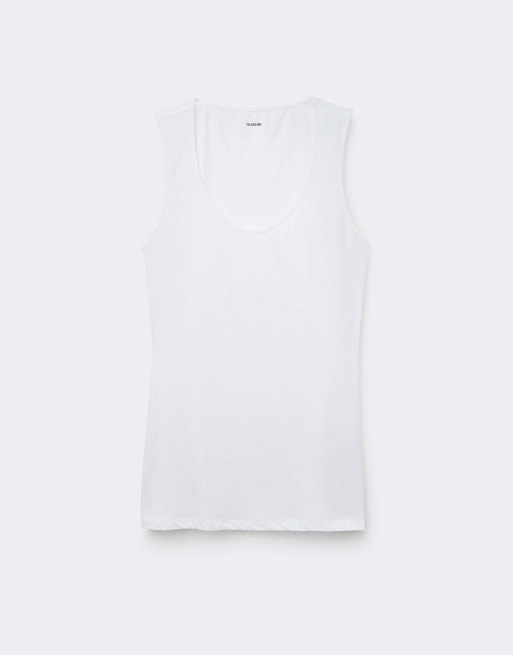 Tezenis Camisole with wide straps in white, 5 of 5