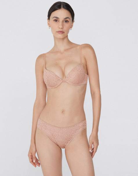 Tezenis Classic lace briefs in beige - view 1