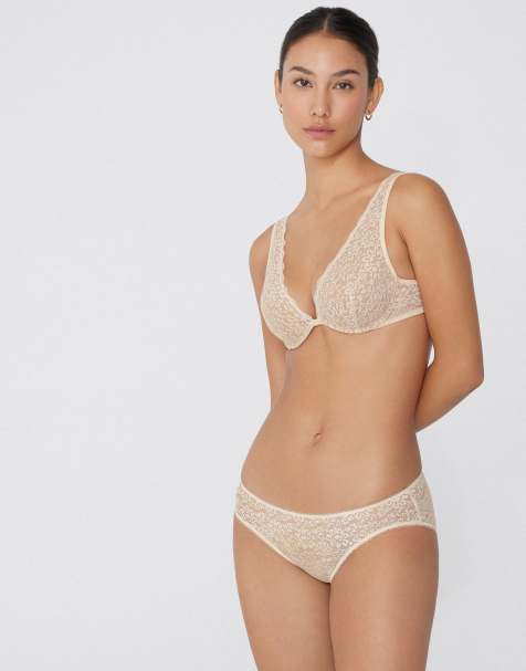 Tezenis Classic lace briefs in ivory - view 1