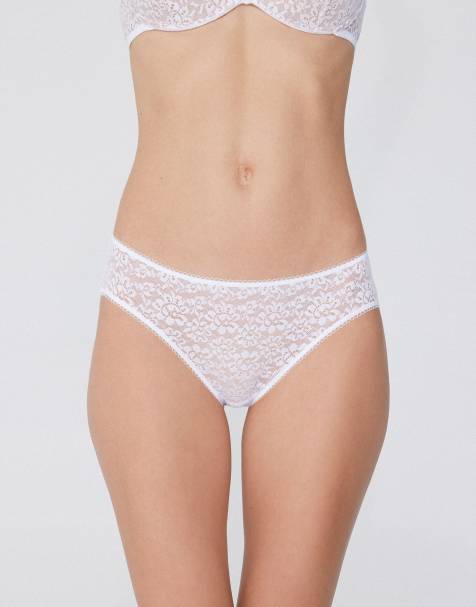 Tezenis Classic lace briefs in white - view 1