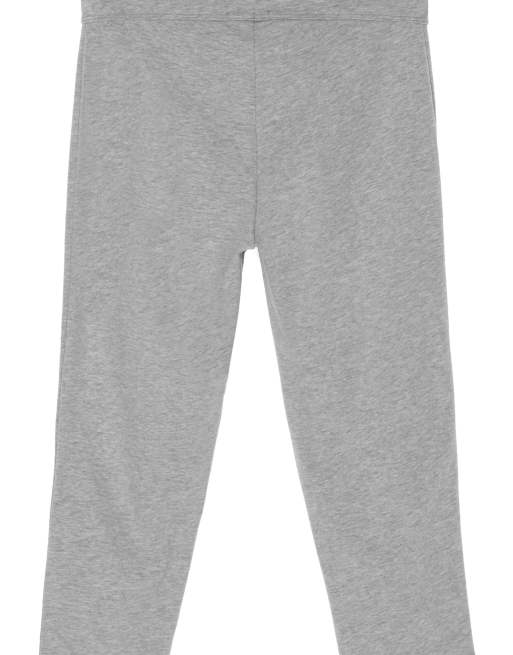 Tezenis Cotton capri leggings in mottled light grey, 6 of 6
