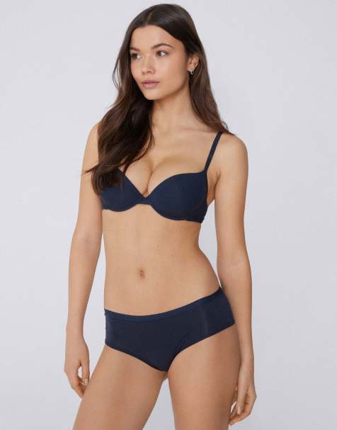 Tezenis Cotton french knickers in absolute blue - view 1