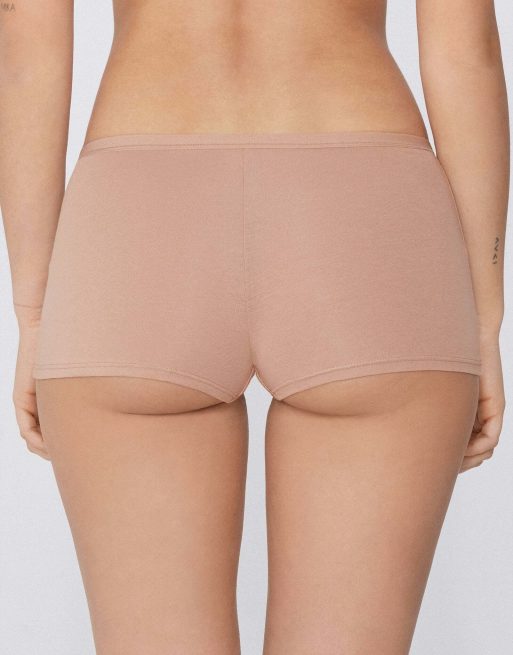 Tezenis Cotton french knickers in beige, 2 of 5