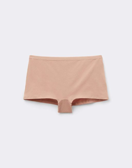 Tezenis Cotton french knickers in beige, 5 of 5