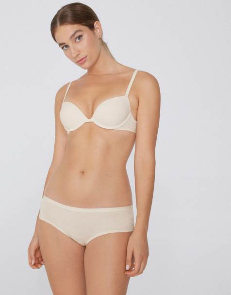 Tezenis Cotton french knickers in ivory - view 1