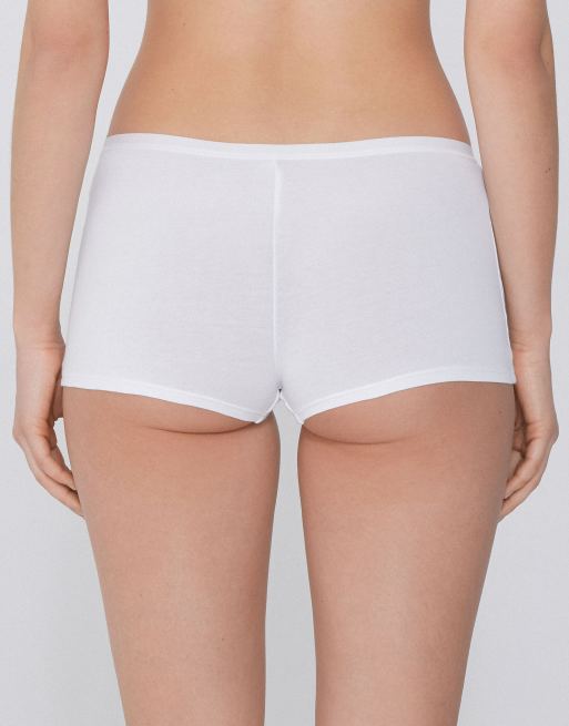 Tezenis Cotton french knickers in white, 2 of 5