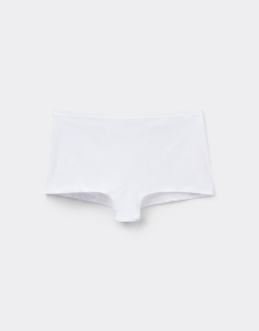 Tezenis Cotton french knickers in white, 5 of 5