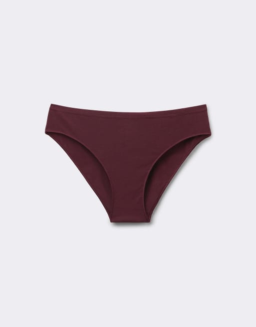 Tezenis Cotton knickers in precious ruby, 5 of 5
