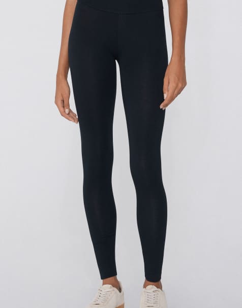 Tezenis Cotton leggings in black - view 1