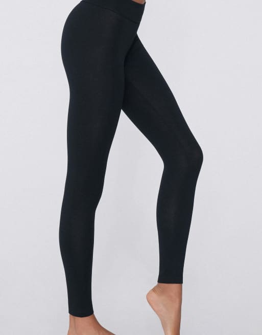 Tezenis Cotton leggings in black, 3 of 6