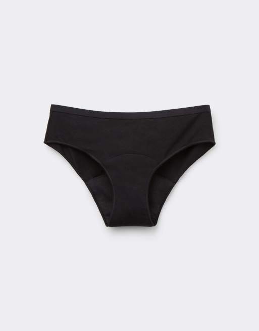 Tezenis Cotton medium flow period pants in black, 5 of 5