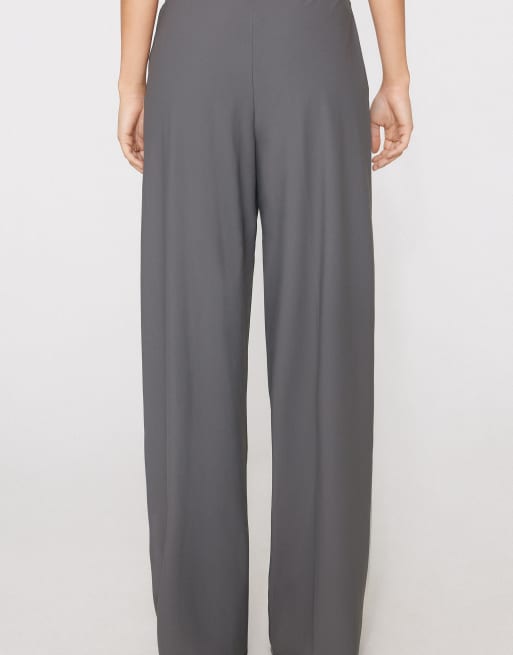 Tezenis Easy fit palazzo trousers in grey, 2 of 5