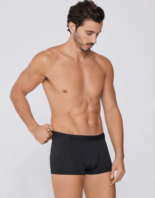Tezenis Elastic microfibre boxers with logo in black, 4 of 5