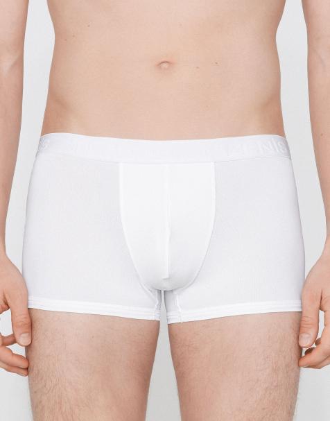 Tezenis Elastic microfibre boxers with logo in white - view 1
