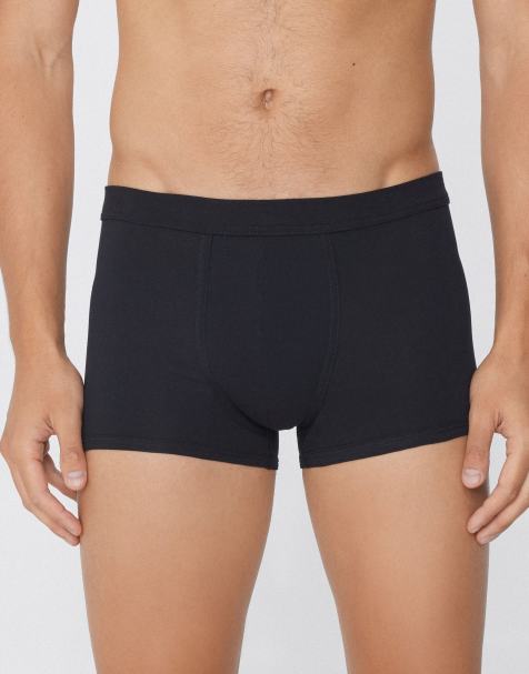 Tezenis Extrafine lightweight cotton boxers in black - view 1