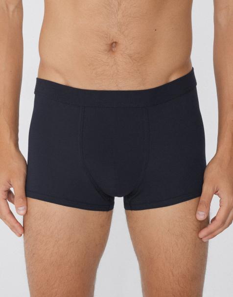Tezenis Extrafine lightweight cotton boxers in deep blue - view 1