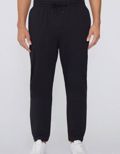 Tezenis Fleece trousers with pockets in black - view 1