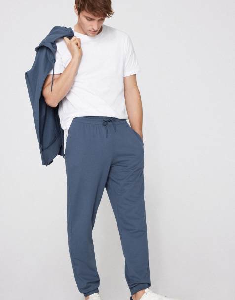 Tezenis Fleece trousers with pockets in denim